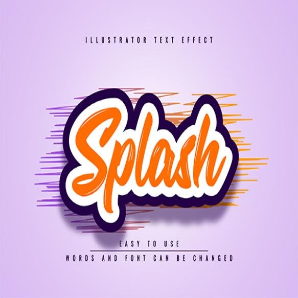 Illustration Editable Text Effect Creative