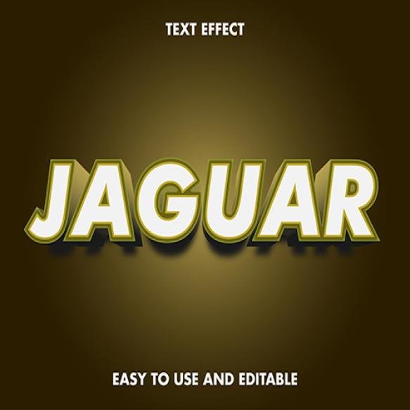 Text Effect Jaguar Editable Font Style