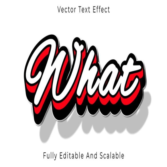 What Text Effect Editable Modern Typography Style