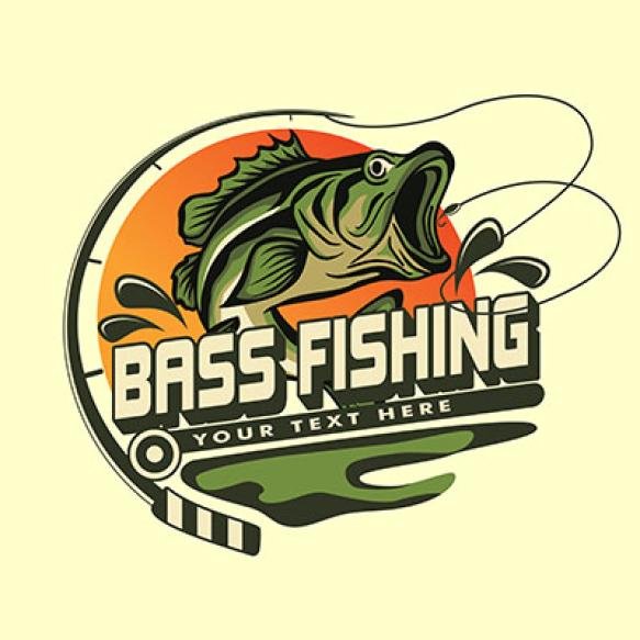 Bass Fishing Logo Bass Fish Jumping Out Water Suitable Community Logos Tournaments