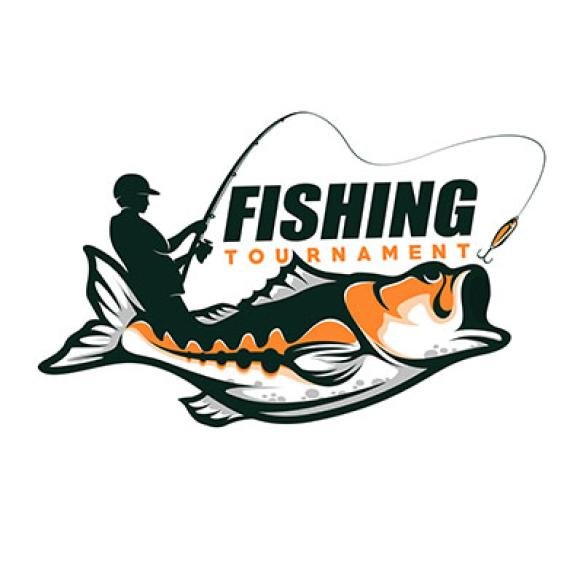 Bass Fishing Logo Design Template Illustration
