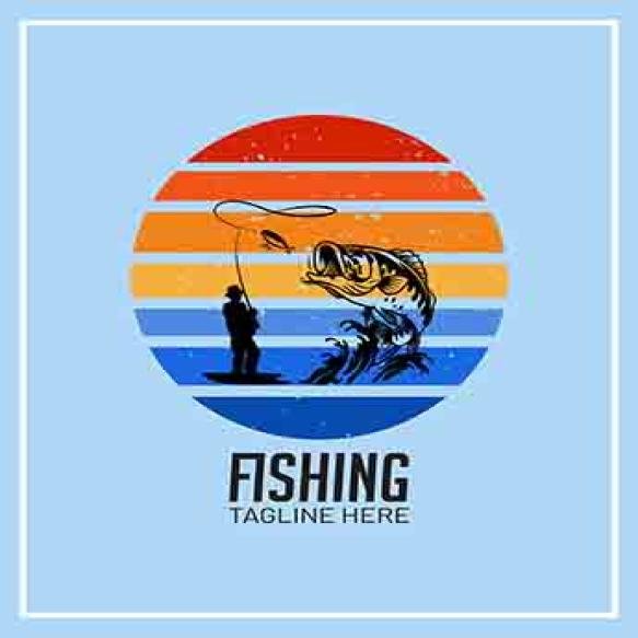 Fishing Vector Graphic Typography Design
