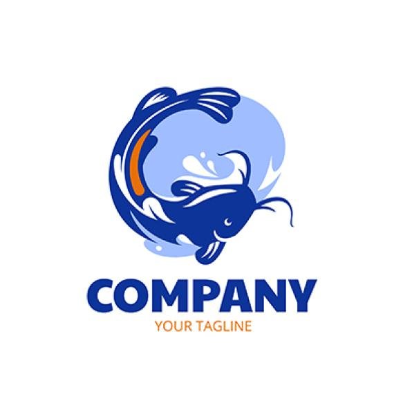 Hand Drawn Catfish Logo Design