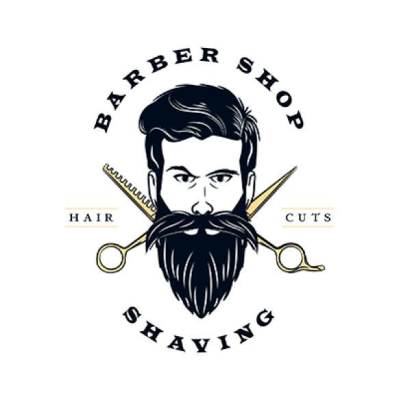 Retro Barber Shop Logo