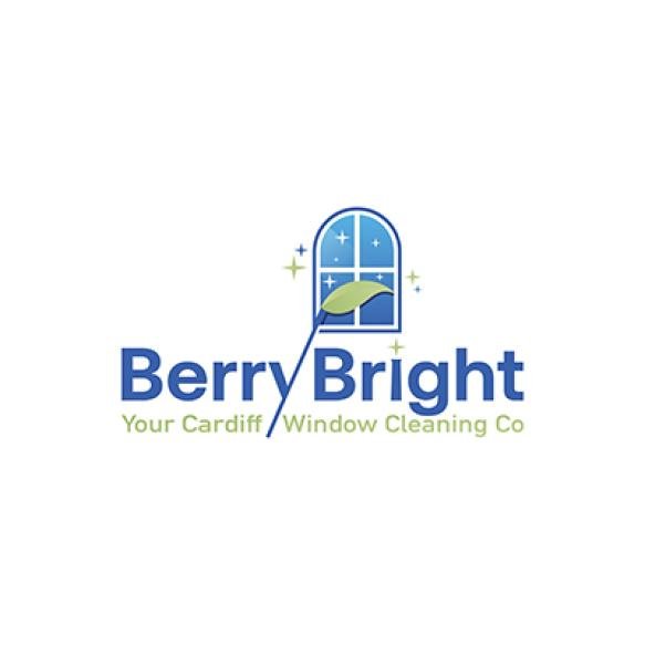 Berrybright Windows Cleaning Services Logo Wordmark Design Vector 1