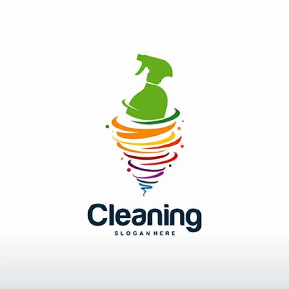 Cleaning Logo Designs Concept Vector Tornado Cleaning Logo Template