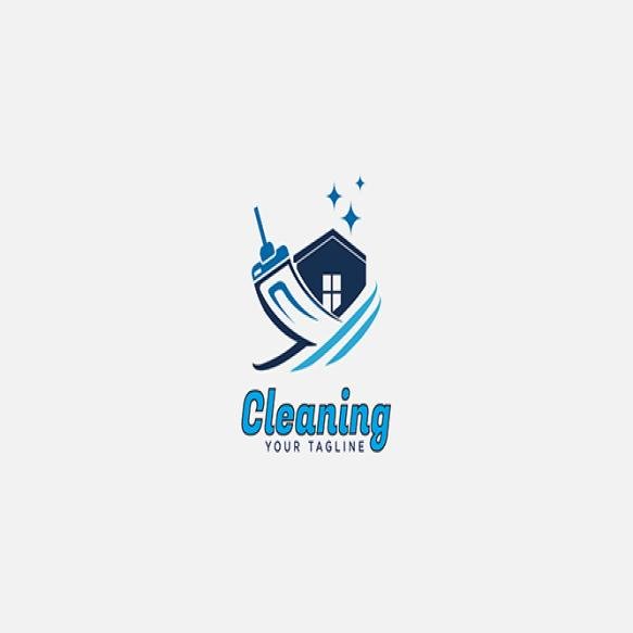 Creative Cleaning Logo Design Vector Template