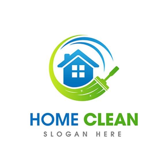 House Cleaning Service Business Logo Symbol Icon Design Template