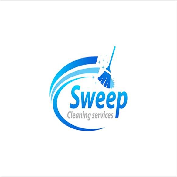Illustration Vector Graphic Cleaning Services Concept Logo Design Template