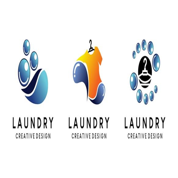 Laundry Vector Illustration Logo Design With Concept Clothes Water Icon Elements