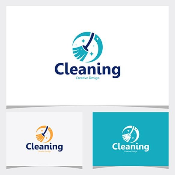 Sparkle Star Fresh Smile Creative Symbol Concept Wash Glare Laundry Cleaning Company Logo