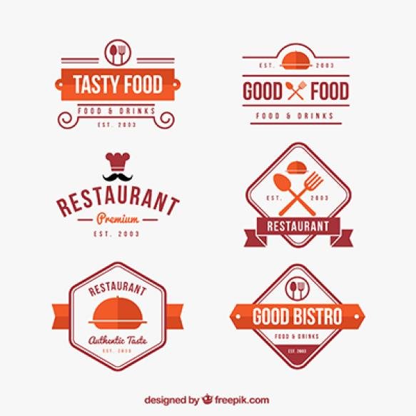 Colorful Pack Classic Restaurant Logos