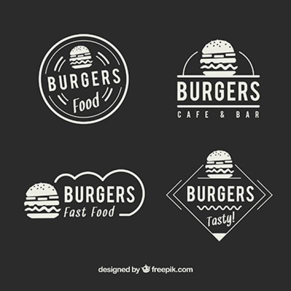 Elegant Vintage Restaurant Fast Food Logos