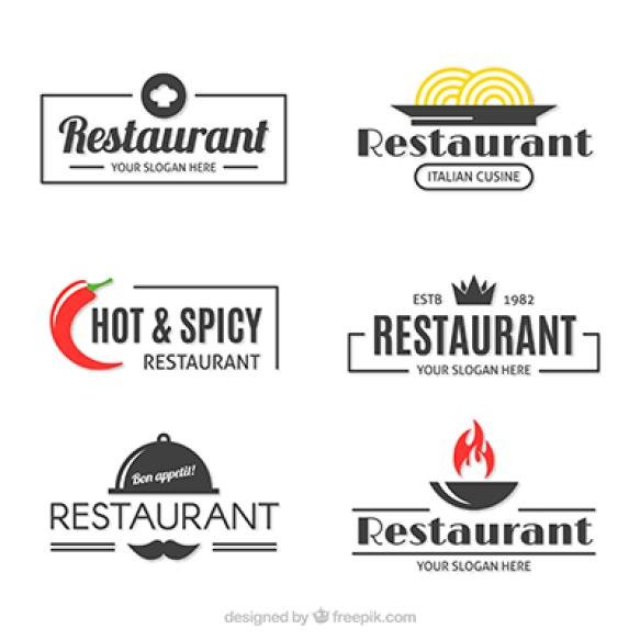 Minimalist Pack Restaurant Logos