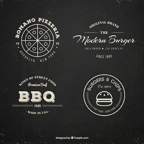 Restaurant Logo Collection Vintage Style