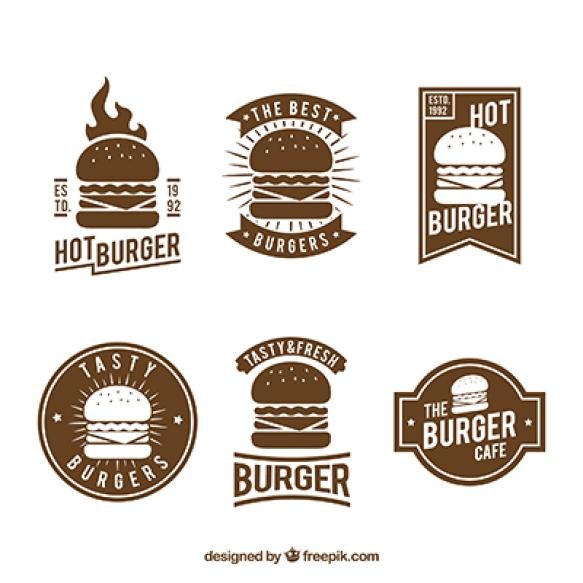 Vintage Burger Logo