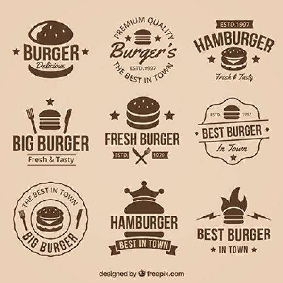 Vintage Collection Great Burger Logos