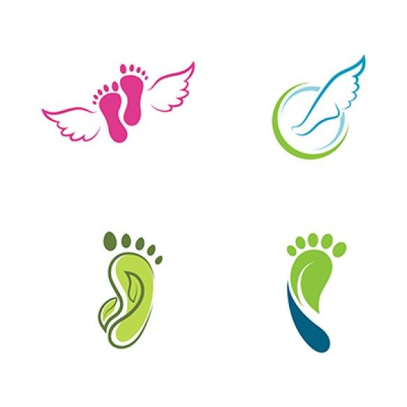 Foot Care Logo Template Vector Icon Illustration