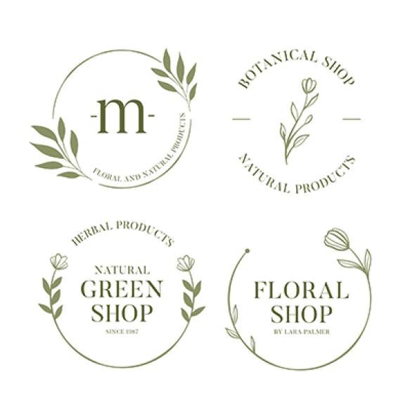 Natural Business Logo Collection Minimal Style