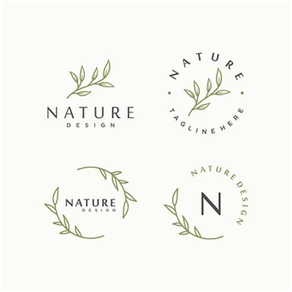 Nature Leaf Vector Logo Design Template (1)
