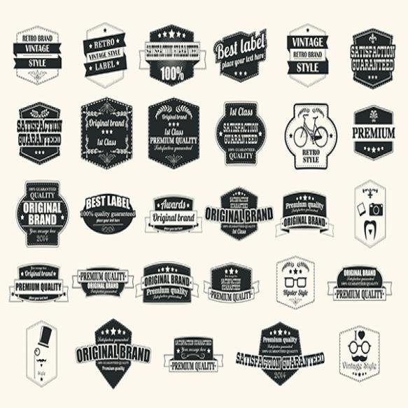 Collection Premium Quality Labels