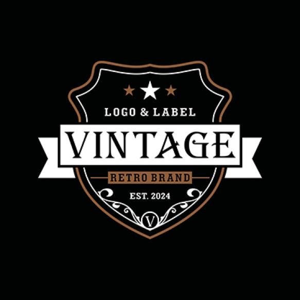 Elegant Vintage Retro Badge Label Emblem Logo Design Inspiration