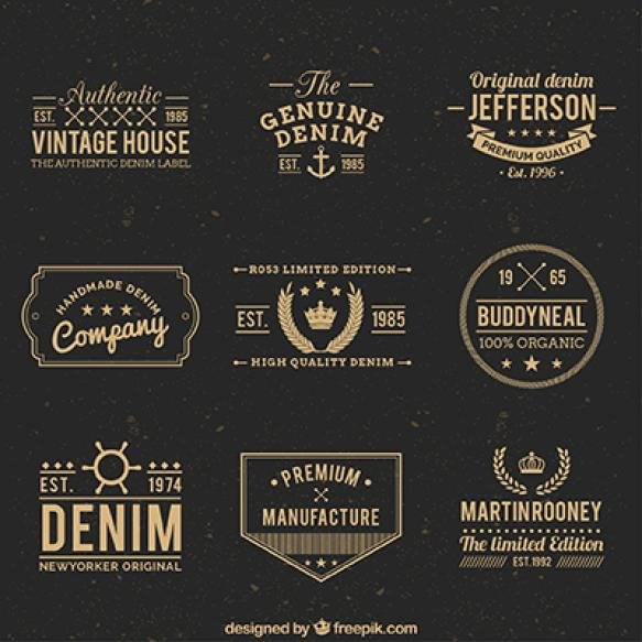 Variety Vintage Badges