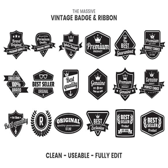 Vintage Badge Ribbon