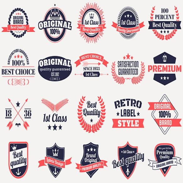 Vintage Retro Logo Banner