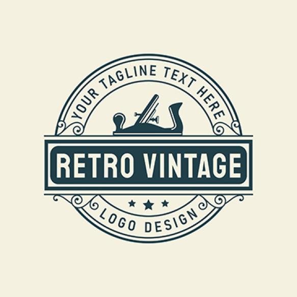 Woodworking Retro Vintage Logo Design