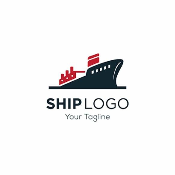 Cruise Ship Logo Template