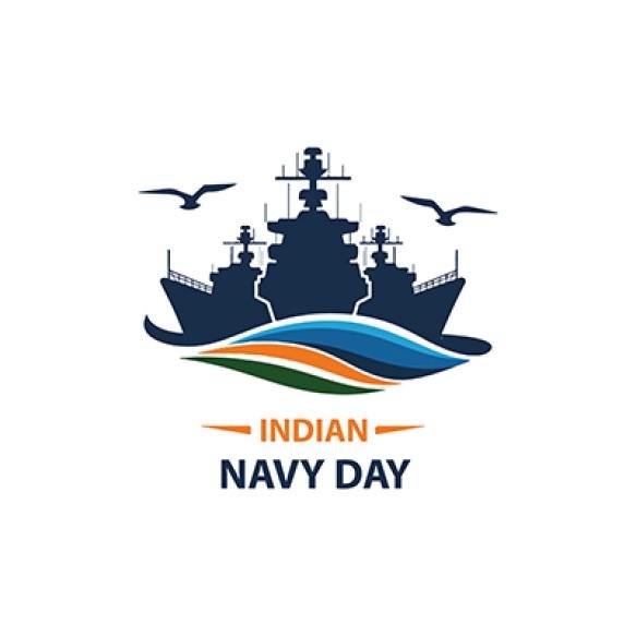 Indian Navy Day Vector Illustration
