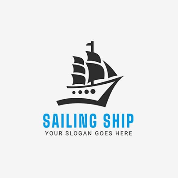 Sailboat Logo Template Design