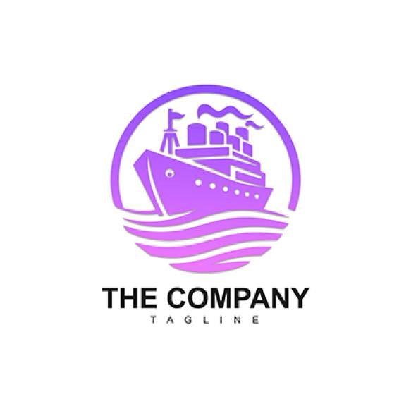 Simple Sailing Ship Classic Logo Modern Design Maritime Themes Reliable Reproduction Print (1)