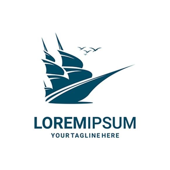 Vector Illustration Sailboat Logo Travel Tour Adventure Logo