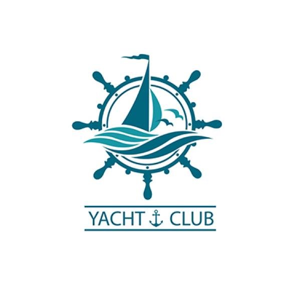 Yacht Helm Waves Icon
