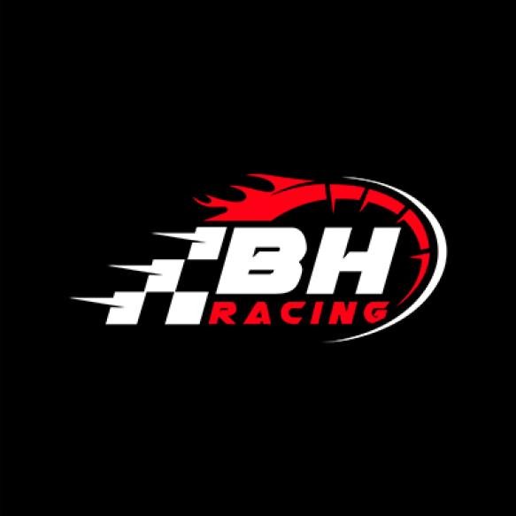 Bh Initial Letter With Speed Meter Logo Design Racing Speed Logo Letter Speedometer Speed Meter Logo