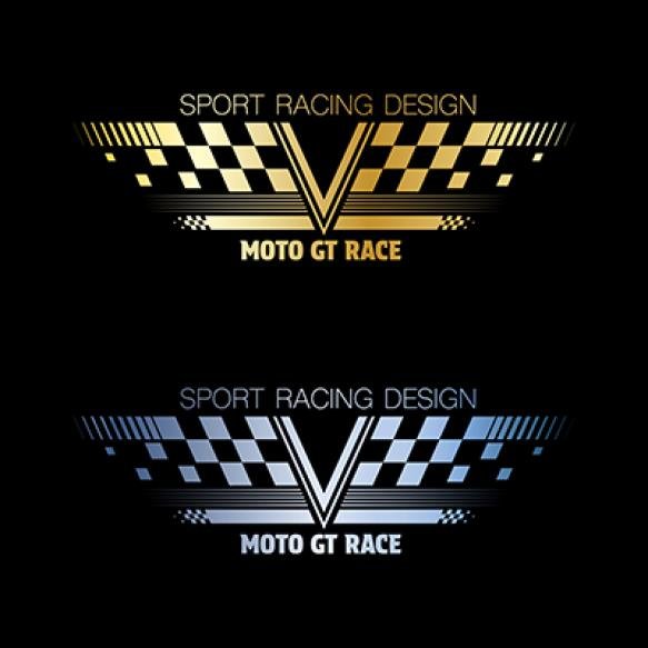 Checkered Gradient Flag Racing Halftone