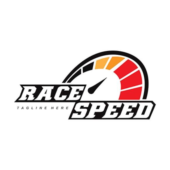 Fast Racing Logo Background Design Automotive Vehicle Repair