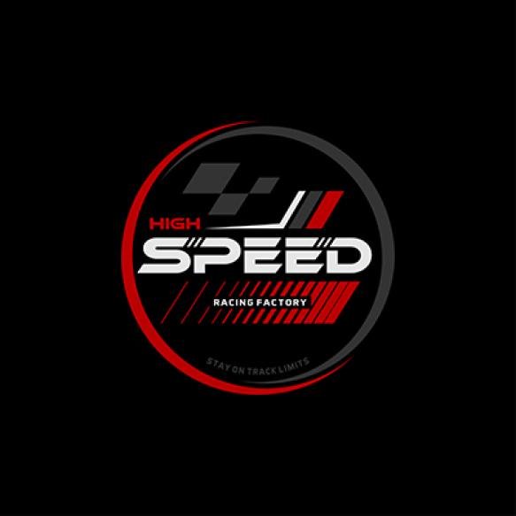 Logo Racing Team Trendy Fashionable Vector Tshirt Apparel Design Typography Print Poster