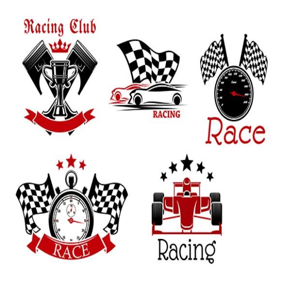 Motorsport Symbols Sporting Competition Design