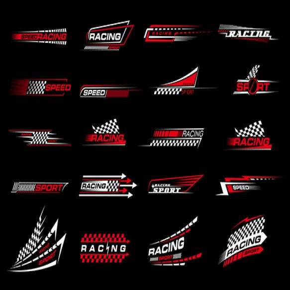Race Sport Car Stripe Stickers Racing Line Decals (1)