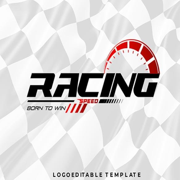 Racing Logo Speed Template Design Vector Art Work