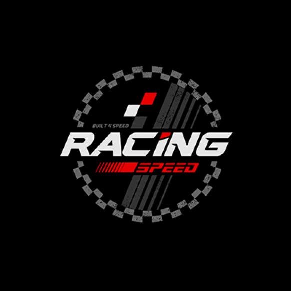 Racing Team Logo Trendy Fashionable Vector Tshirt Apparel Design Poster
