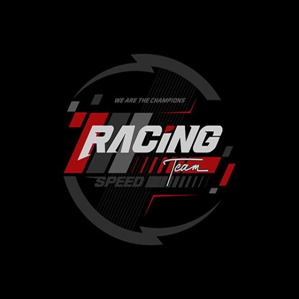 Racing Team Trendy Fashionable Vector Tshirt Apparel Designlogo