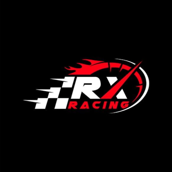 Rx Initial Letter With Speed Meter Logo Design Racing Speed Logo Letter Speedometer Speed Meter Logo