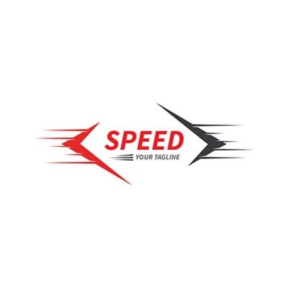 Speed Logo Faster Template Vector Icon Illustration Design
