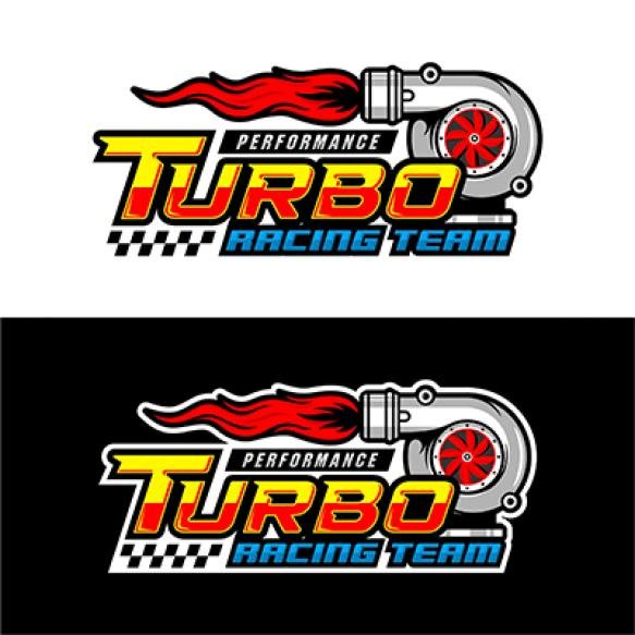 Turbo Racing Team Performance Logo Design