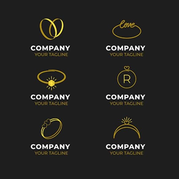 Creative Flat Design Ring Logo Templates