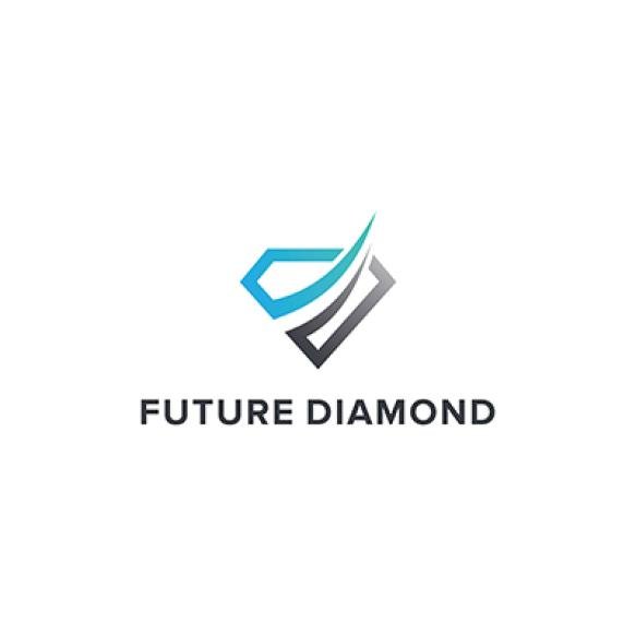 Future Diamond Simple Sleek Creative Geometric Modern Logo Design